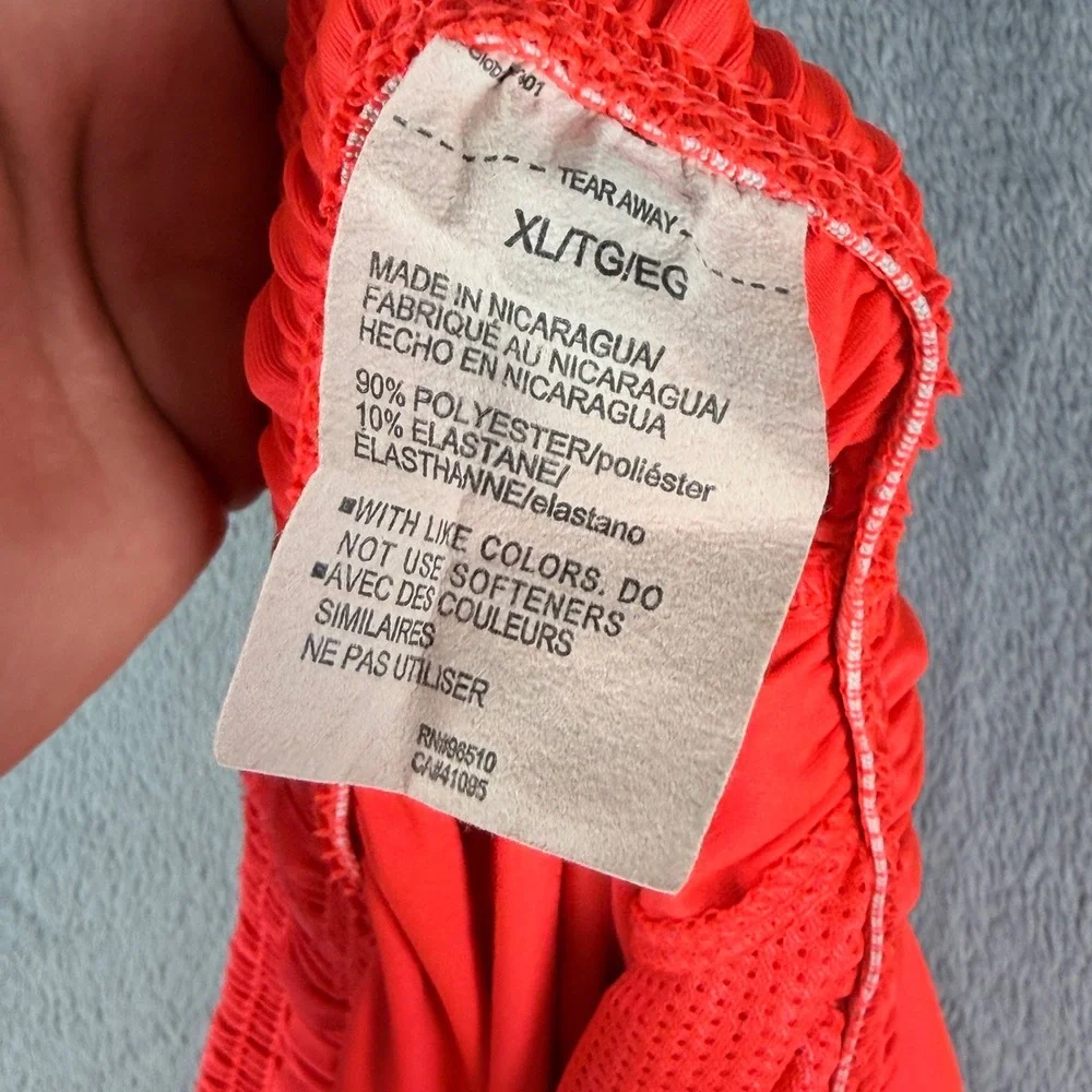 Under Armour Loose Fit Athletic Gym Shorts Hyper Red White Mens XL 1351805